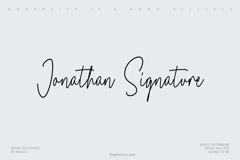 Jonathan Signature Font
