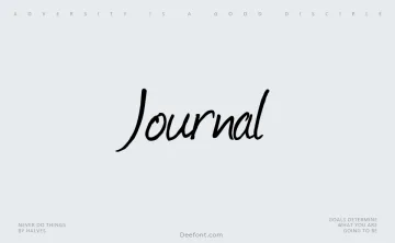 Journal Font