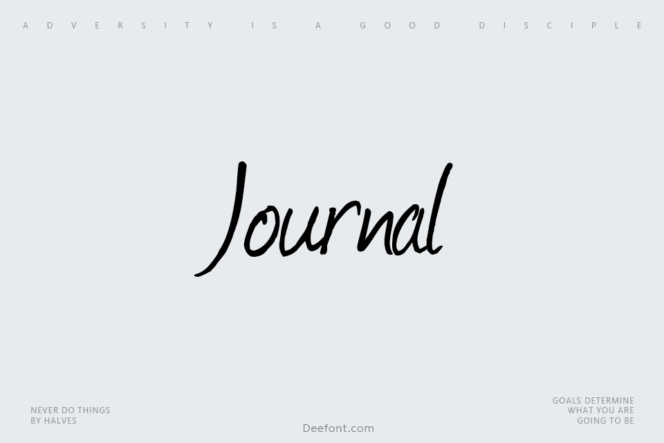 Journal Font