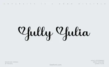Jully Julia Font