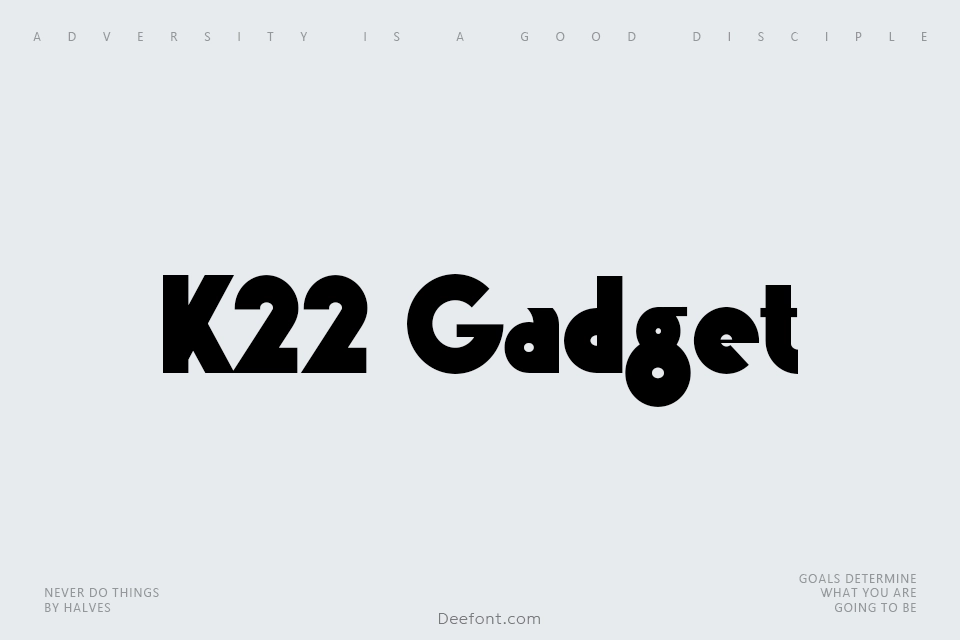 K22 Gadget Font