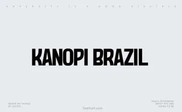 Kanopi Brazil Font