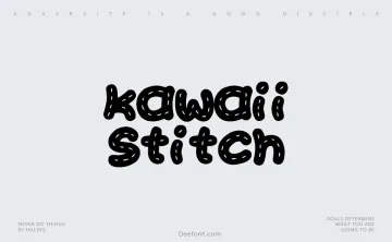 Kawaii Stitch Font