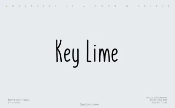 Key Lime Font