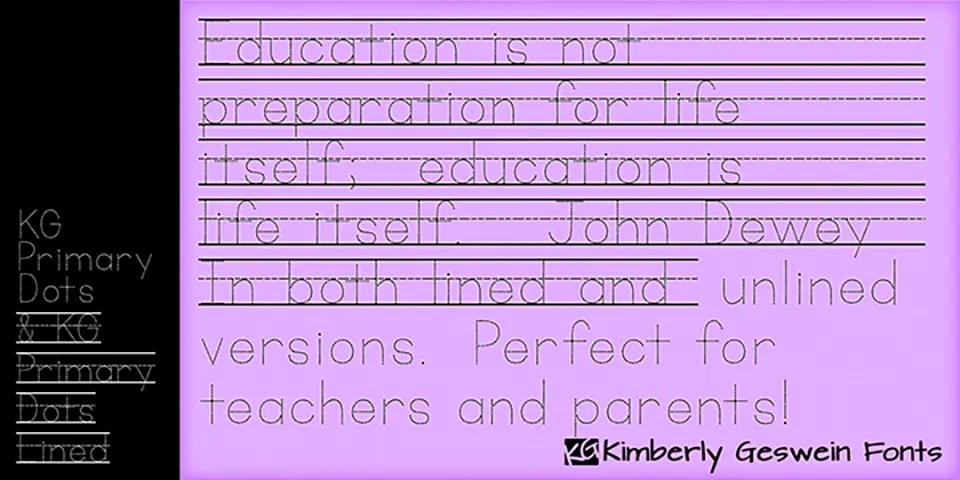 KG Primary Dots Font