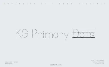 KG Primary Dots Font