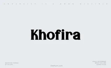Khofira Font