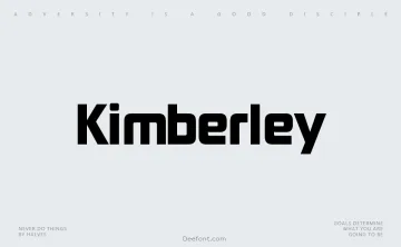 Kimberley Font