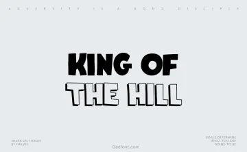 King Of The Hill Font