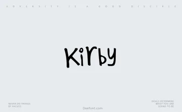Kirby Font
