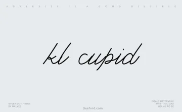 kl cupid font