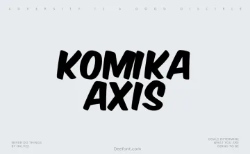 Komika Axis Font