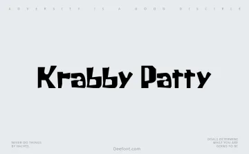 Krabby Patty Font