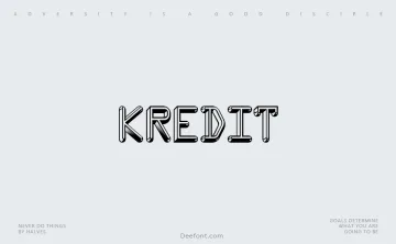 Kredit Font