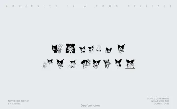 Kuromi Dingbats Font