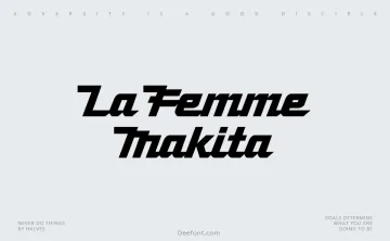 La Femme Makita Font