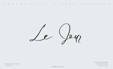 Le Jour Font