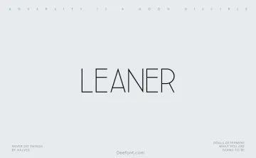 Leaner Font