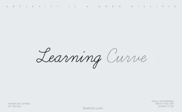 Learning Curve BV Font