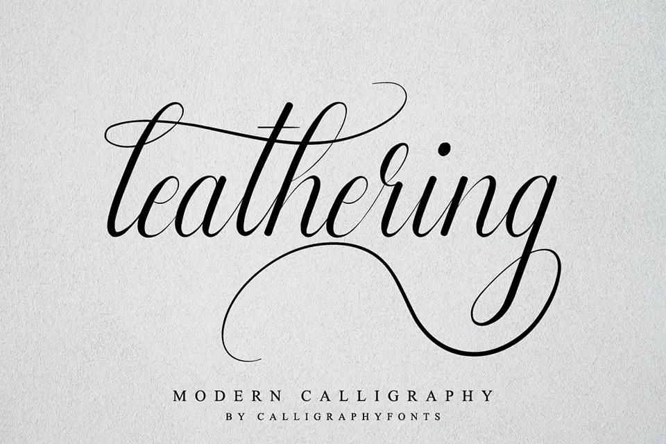 Leathering Font
