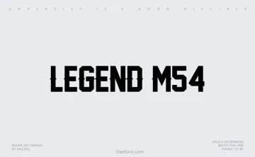 Legend M54 Font