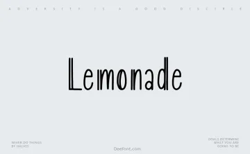 Lemonade Font