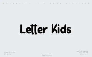 Letter Kids Font