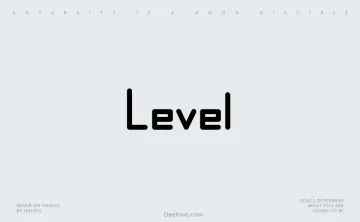 Level Sans Font
