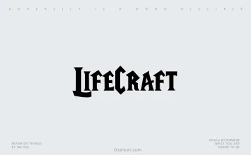 LifeCraft Font