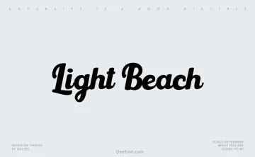 Light Beach Font
