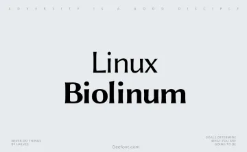 Linux Biolinum Font Family