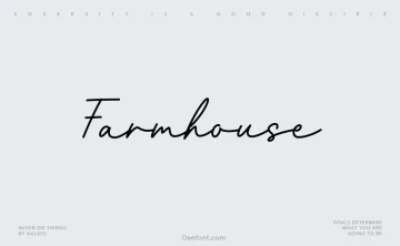 Farmhouse Font