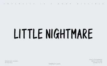 Little Nightmare Font