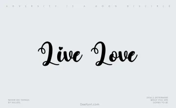 Live Love Font