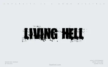Living Hell Font