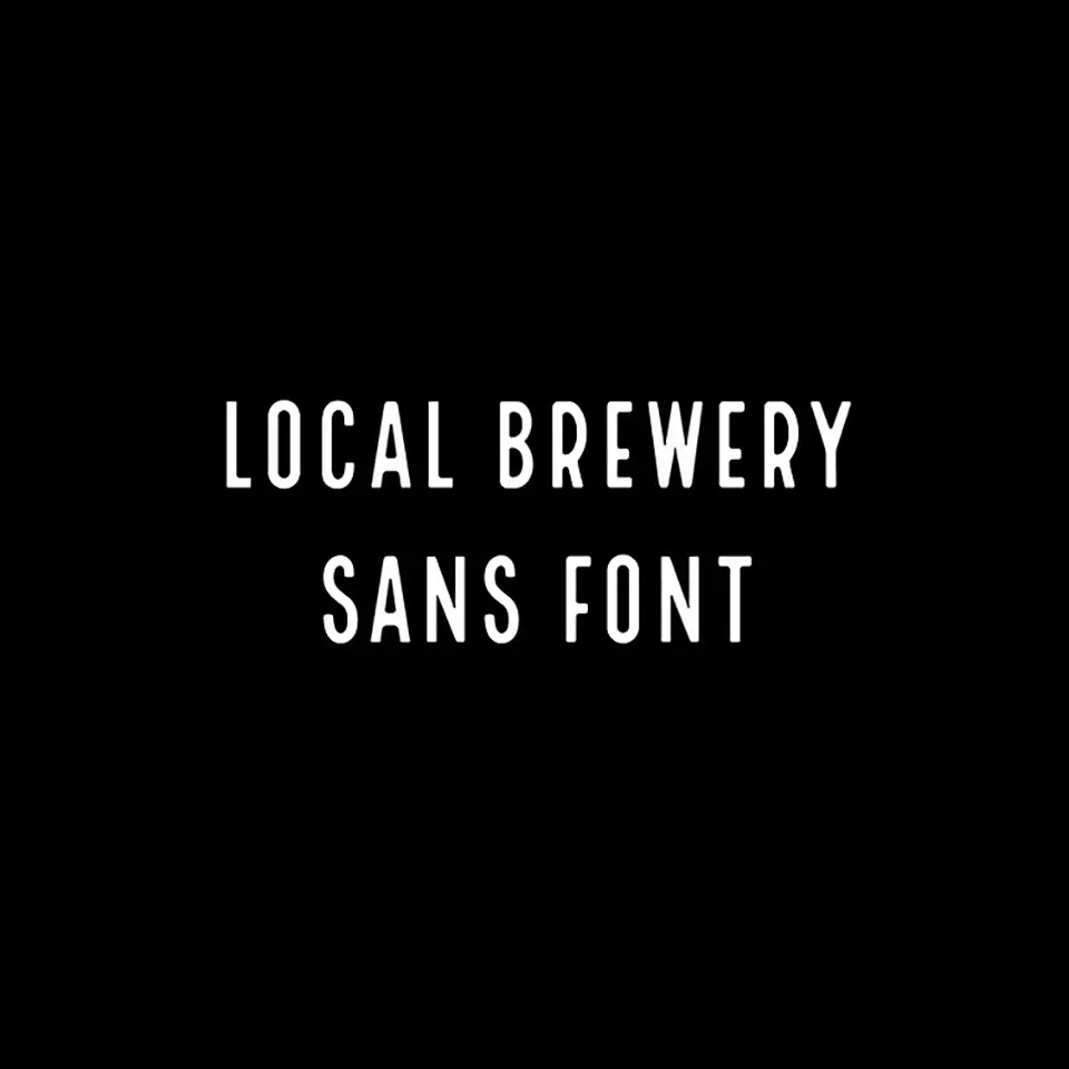 Local Brewery Sans Font