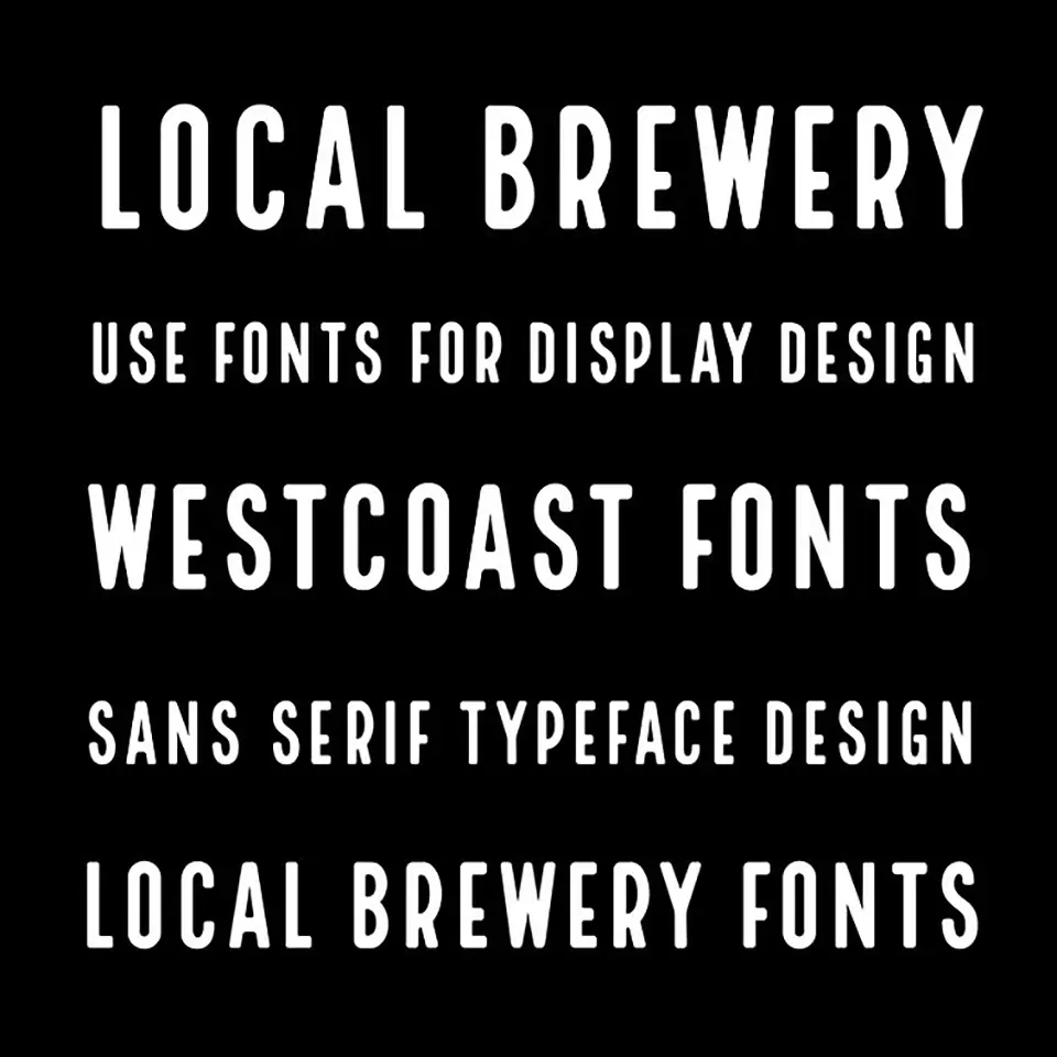 Local Brewery Sans Font