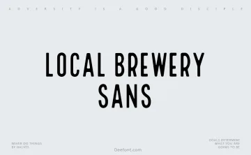 Local Brewery Sans Font