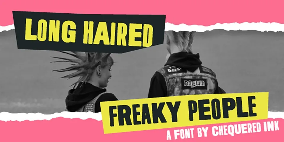 Long Haired Freaky People Font