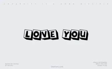 Love You Font