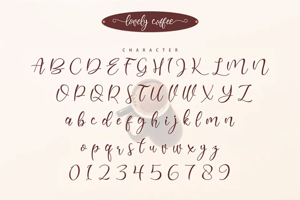 Lovely Coffee Font