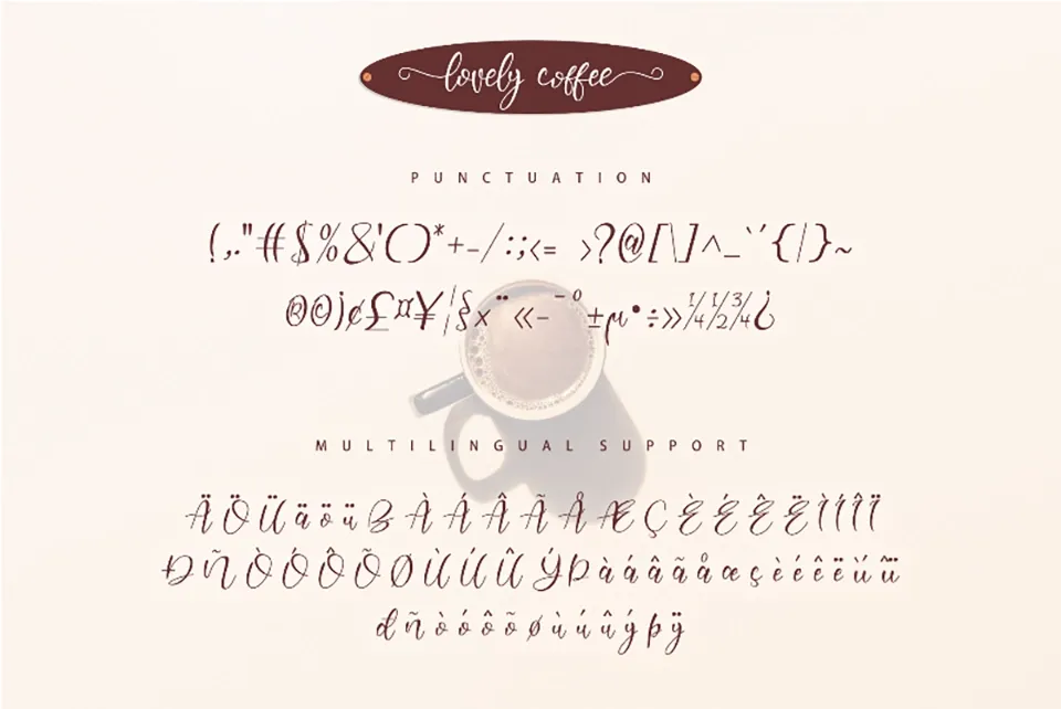 Lovely Coffee Font
