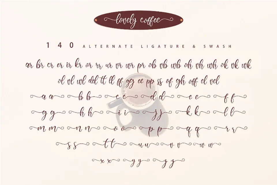 Lovely Coffee Font