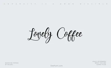 Lovely Coffee Font