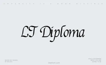 LT Diploma Font