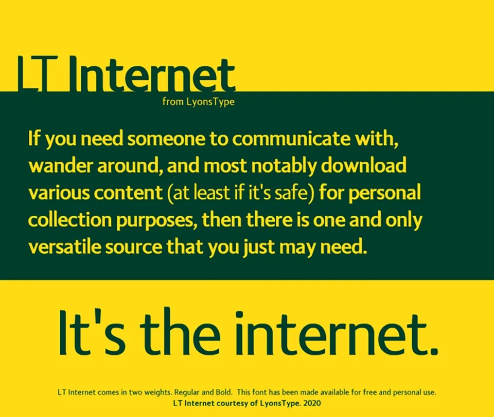 LT Internet Font