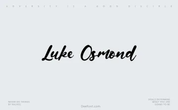 Luke Osmond Font