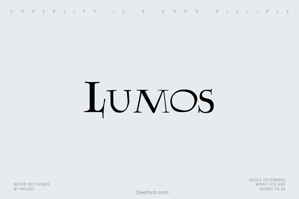 Lumos Font