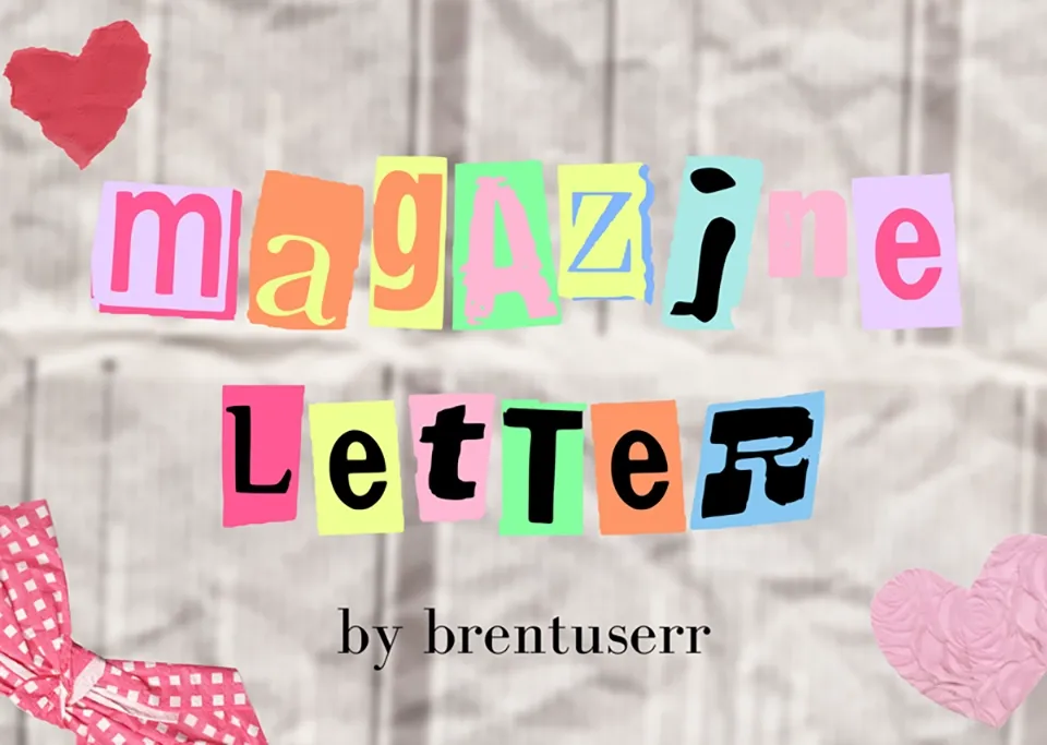 Magazine Letter Font