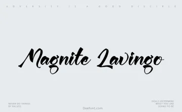 Magnite Lavingo Font